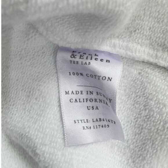 Frank & Eileen Ella The Easiest Dress Triple Fleece In White Size Medium - Large - Picture 10 of 11